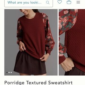 Anthropologie - Porridge textured sweatshirt